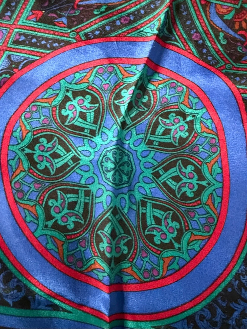 vintage Silk Scarf by Ginnie Johansen